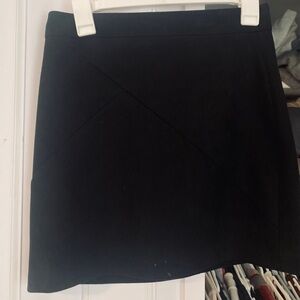 Black suede pencil skirt/mini